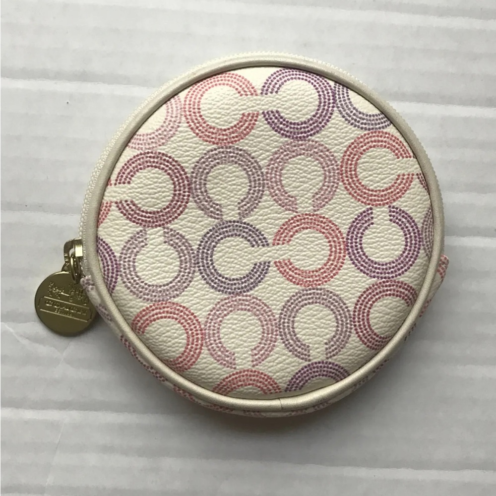 Coach Waverly Signature Opt Art Coin Purse